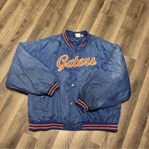 Blue Varsity Bomber Jacket